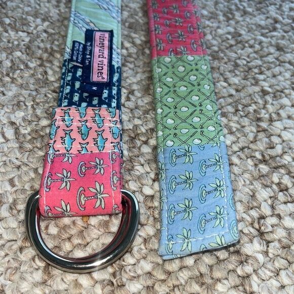 VINEYARD VINES D-RING PATCHWORK BELT WOMENS SIZE SMALL - Picture 2 of 9